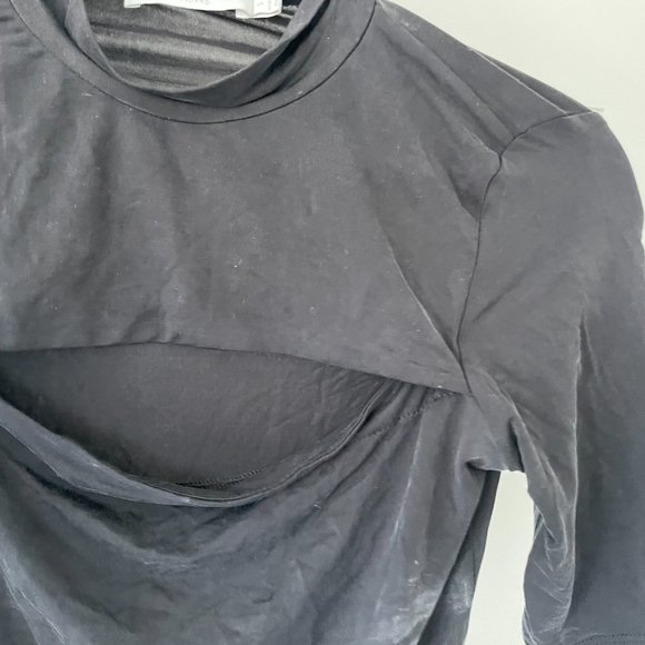 Jonathan Simkhai Standard Haze Jersey Cutout Bodysuit Turtle Neck Stretch Small - Picture 11 of 13